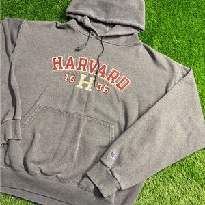 Vintage 2000s Champion Harvard Spell Out Hoodie